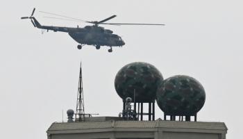 جانب من المناورات الصينية 