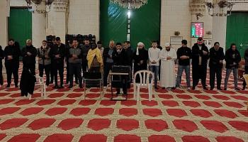 صلاة تهجد بالمسجد الأقصى الليلة 