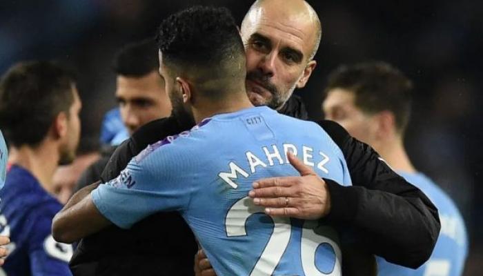 Guardiola et Mahrez