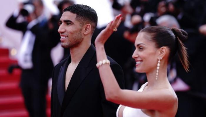 Hiba Abouk et Achraf Hakimi