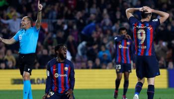 سقوط برشلونة ضد ريال مدريد