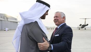 الشيخ محمد بن زايد آل نهيان مع عاهل الأردن