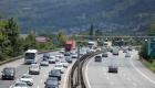 Anadolu Otoyolu'nda bayram tatili nedeniyle trafikte akıcı yoğunluk oluştu