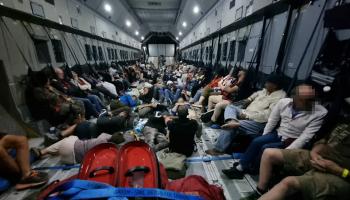 طائرة إجلاء ألمانية من الداخل 