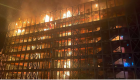 İzmir'de 8 katlı binada yangın çıktı