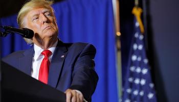 ترامب خلال التجمع الانتخابي - رويترز