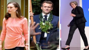 ماي وماكرون ومارين أشهر زعماء أدوا رقصات لافتة