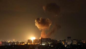 الغارات الإسرائيلية في قطاع غزة