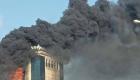 حريق هائل في بنك تونسي.. وواجهة المبنى تتفحم (صور)