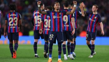 البرازيلي رافينيا لاعب برشلونة الإسباني