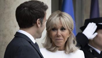 إيمانويل ماكرون وزوجته بريجيت- أرشيفية