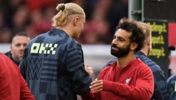 محمد صلاح وإيرلينغ هالاند
