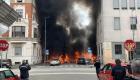 انفجار وسط ميلان الإيطالية واحتراق عدد من المركبات (فيديو)