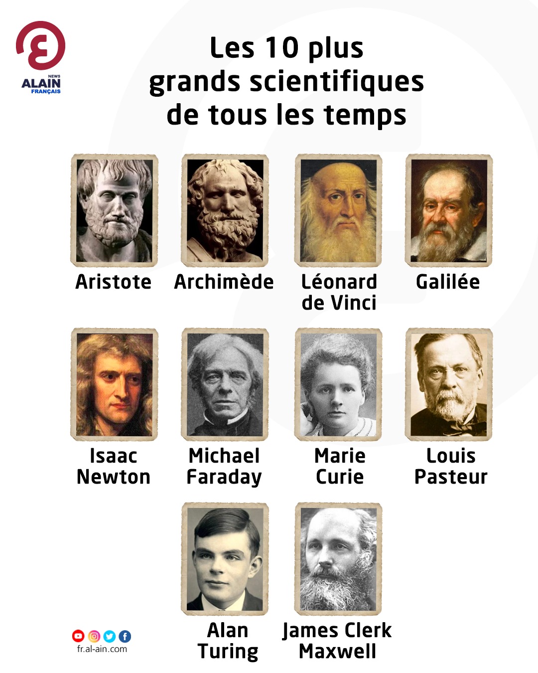 Les Plus Grands Scientifiques De Tous Les Temps