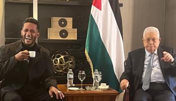 الرئيس الفلسطيني محمود عباس أبومازن ومحمد رمضان