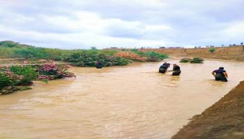 امطار غزيرة وفيضان للاودية