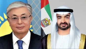 الشيخ محمد بن زايد آل نهيان وقاسم جومارت توكاييف