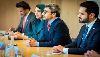 الشيخ عبدالله بن زايد آل نهيان وزير الخارجية والتعاون الدولي الإماراتي