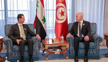 لقاء قيس سعيد ببشار الأسد في جدة