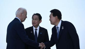 Biden avec les dirigeants japonais et sud-coréen