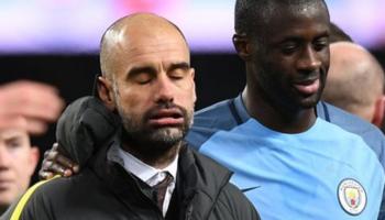 Pep Guardiola et Yaya Touré