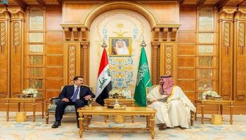 لقاء سابق بين ولي العهد السعودي ورئيس وزراء العراق