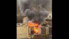 ویدئو | ریزش وحشتناک ساختمانی در استرالیا بر اثر آتش سوزی