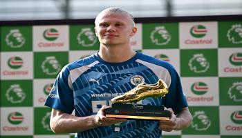 هالاند متصدر جدول ترتيب هدافي الدوري الإنجليزي الممتاز 2022-2023
