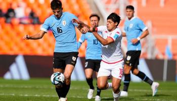 من مباراة تونس وأوروغواي في كأس العالم للشباب