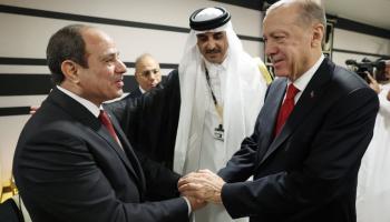 لقاء سابق بين السيسي وأردوغان