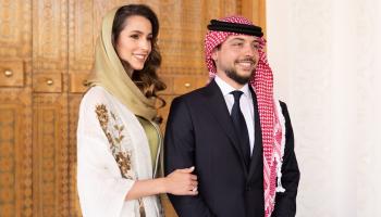 ولي العهد الأردني وعروسه رجوة آل سيف