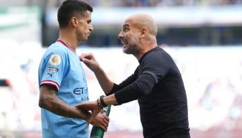 بيب غوارديولا وجواو كانسيلو - مانشستر سيتي