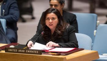 السفيرة لانا زكي نسيبة، المندوبة الدائمة لدولة الإمارات لدى الأمم المتحدة