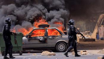 جانب من أحداث الشغب