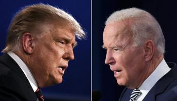 الرئيسان الأمريكيان السابق دونالد ترامب والحالي جو بايدن