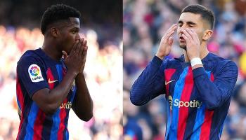أنسو فاتي وفيران توريس نجما برشلونة