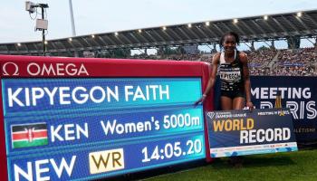 Athlétisme : le Kényan Kipyegon détient également un record du monde sur 5000 mètres