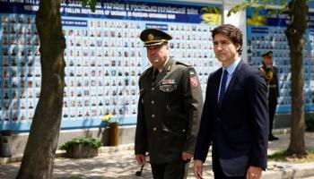 En Vidéo.. Le Premier ministre canadien Justin Trudeau en visite surprise à Kiev