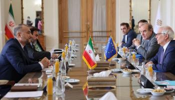 جانب من مباحثات إيرانية أوروبية سابقة بشأن الاتفاق النووي - أرشيفية