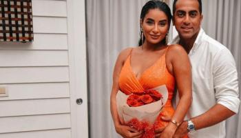 الفنانة المصرية جوري بكر وزوجها