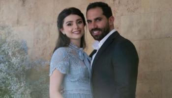 ماريتا الحلاني وزوحها كميل أبي خليل