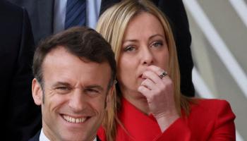 ماكون وميلوني خلال فعالية سابقة - أرشيفية