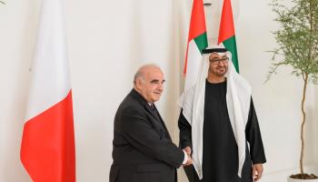 الشيخ محمد بن زايد آل نهيان ونظيره رئيس مالطا