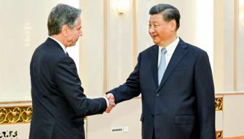 الرئيس الصيني يستقبل بلينكن