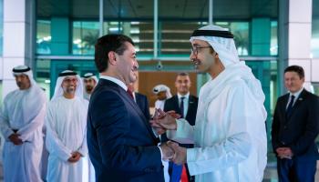 عبدالله بن زايد يستقبل نظيره الأوزبكي بأبوظبي