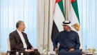 دیدار رئیس امارات با وزیر خارجه ایران