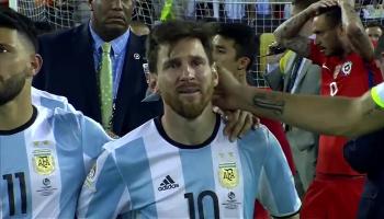 بكاء ليونيل ميسي في 2016