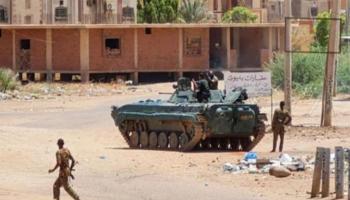 جانب من الاشتباكات في السودان
