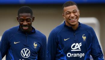 كيليان مبابي وعثمان ديمبلي - منتخب فرنسا