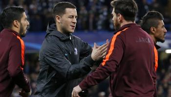  Lionel Messi épaulé par Eden Hazard